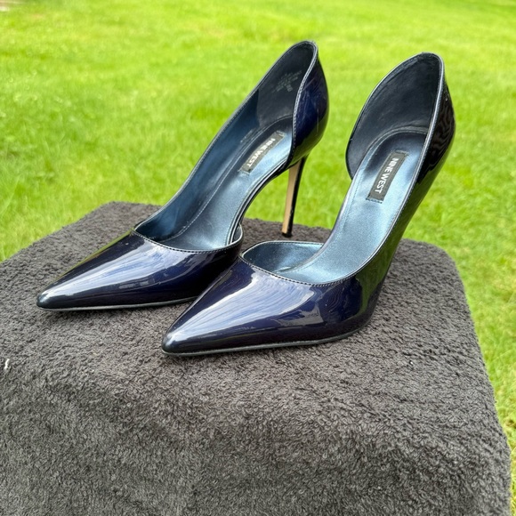 Nine West Shoes - Nine West Blue Patent Leather Stiletto Heels